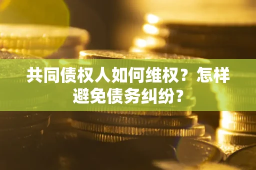 武汉共同债权人如何维权？怎样避免债务纠纷？