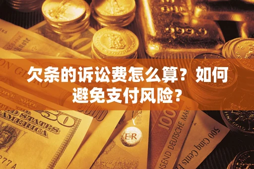 武汉欠条的诉讼费怎么算？如何避免支付风险？